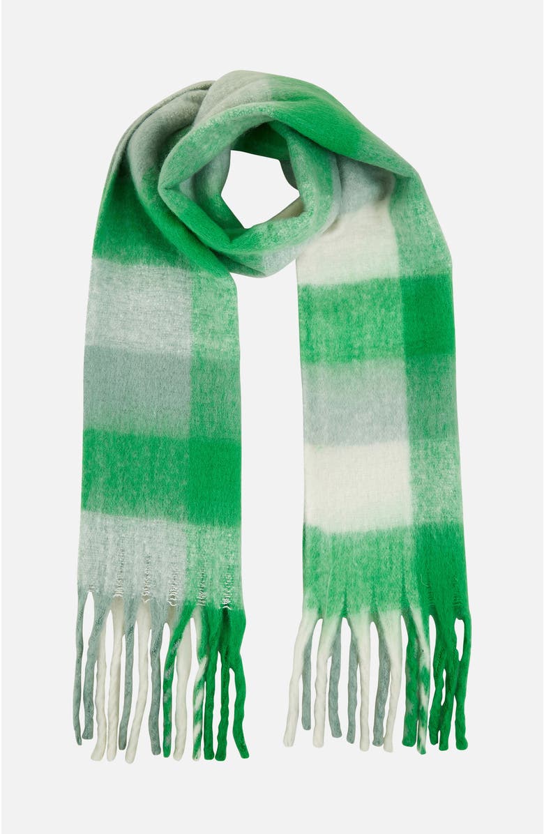 Yumi Check Soft Tassel Scarf, Alternate, color, Multi