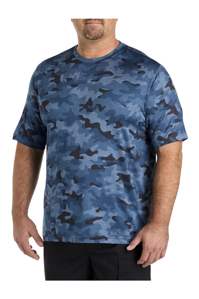 Big & Tall Performance Camo T-Shirt, Main, color, BLUE MULTI