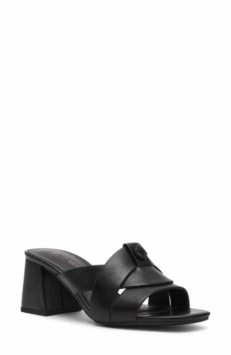Anne Klein Monda Block Heel Slide Sandal