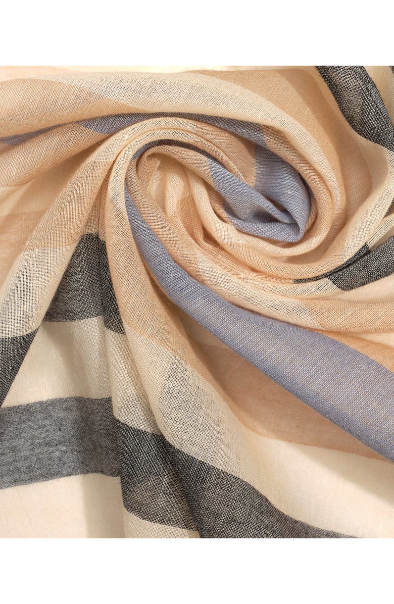 Echo Cabana Stripe Wrap, Alternate, color, Black