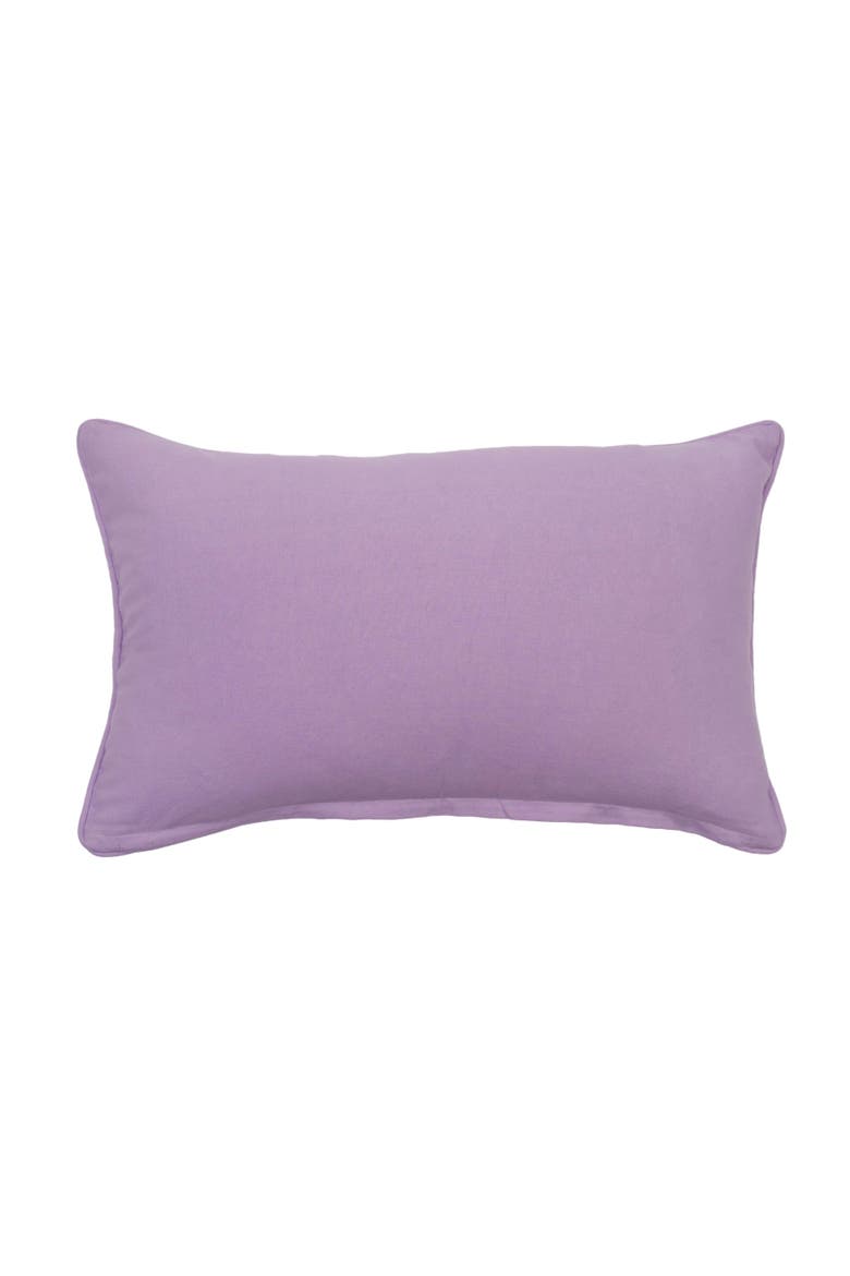 Lavender & Cat Village Market Jardin de Fleurs Countryside Graphic Print Embroidered Throw Pillow, 14" x 22", Alternate, color, Purple