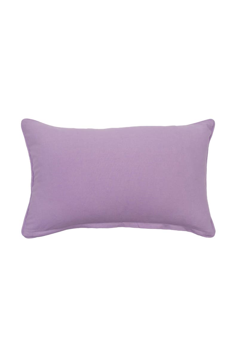 C&F Home Lavender & Cat Village Market Jardin de Fleurs Countryside Graphic Print Embroidered Throw Pillow, 14" x 22", Alternate, color, Purple