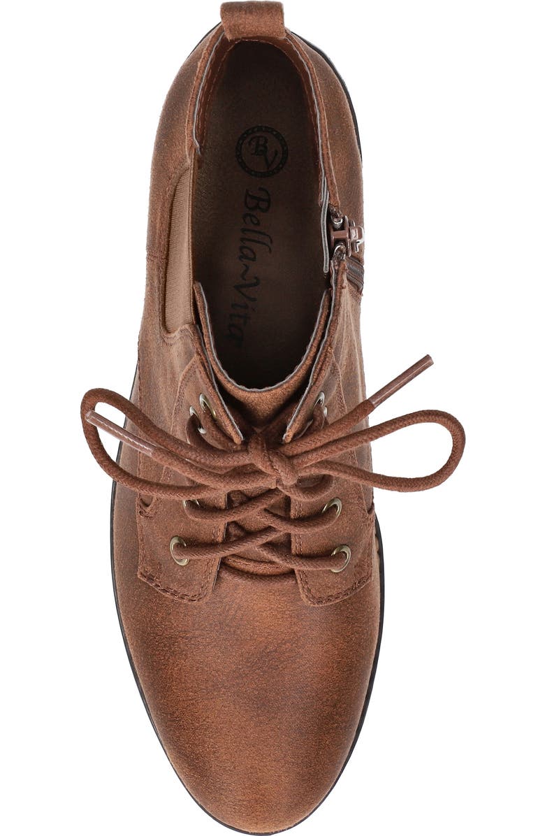 Bella Vita Bismark Lace-Up Bootie, Alternate, color, Tan