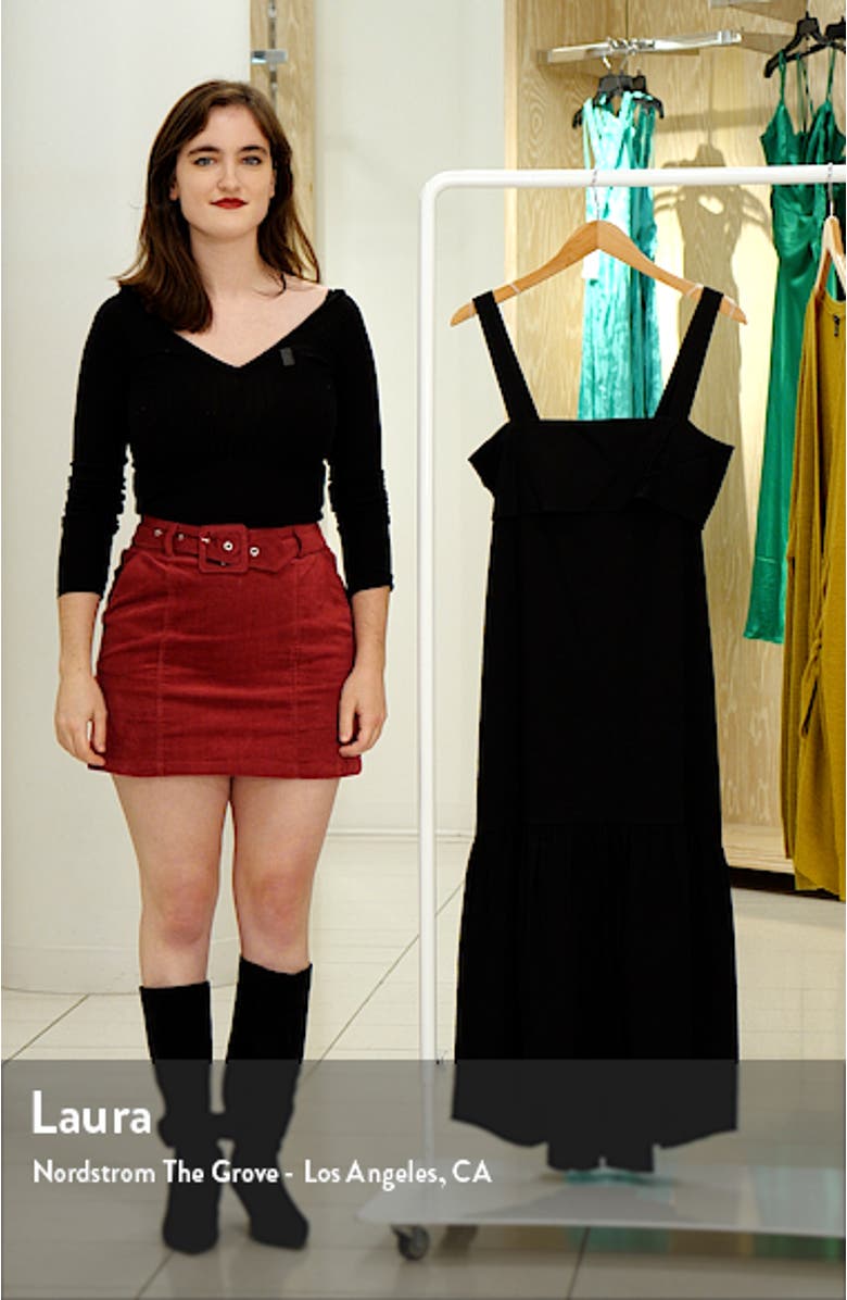 Linen Blend Midi Dress, sales video thumbnail