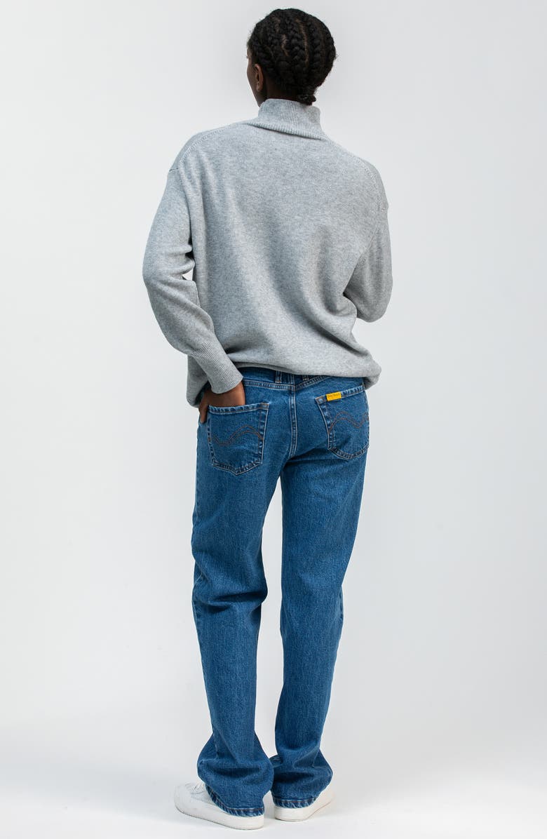 PIETRO BRUNELLI MATERNITY Regina Mock Neck Maternity Sweater, Alternate, color, Light Grey Heather