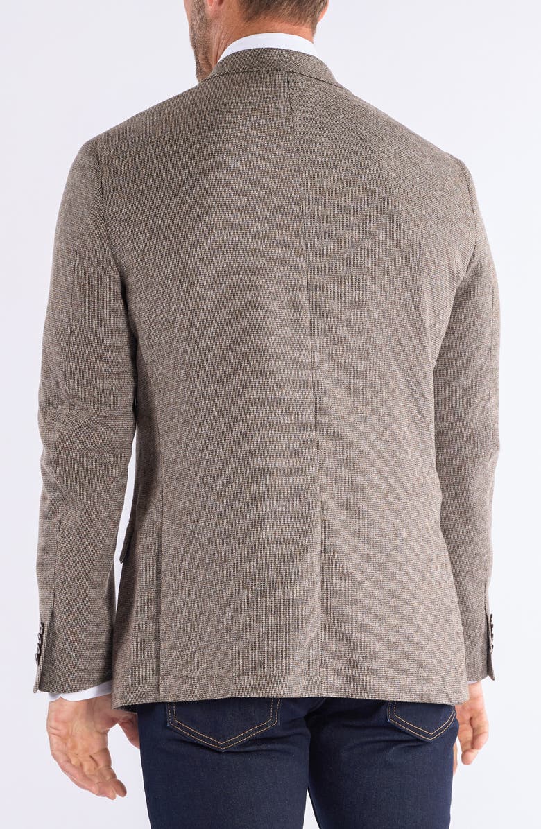 SAVILE ROW CO Textured Knit Sport Coat, Alternate, color, Brown