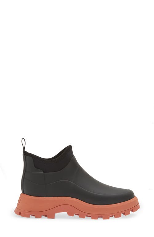 Hunter City Explorer Waterproof Bootie In Black/red Flurry