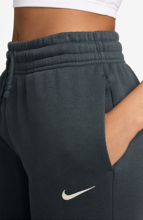 Nike Sportswear Phoenix Fleece Mid Rise Joggers In Black