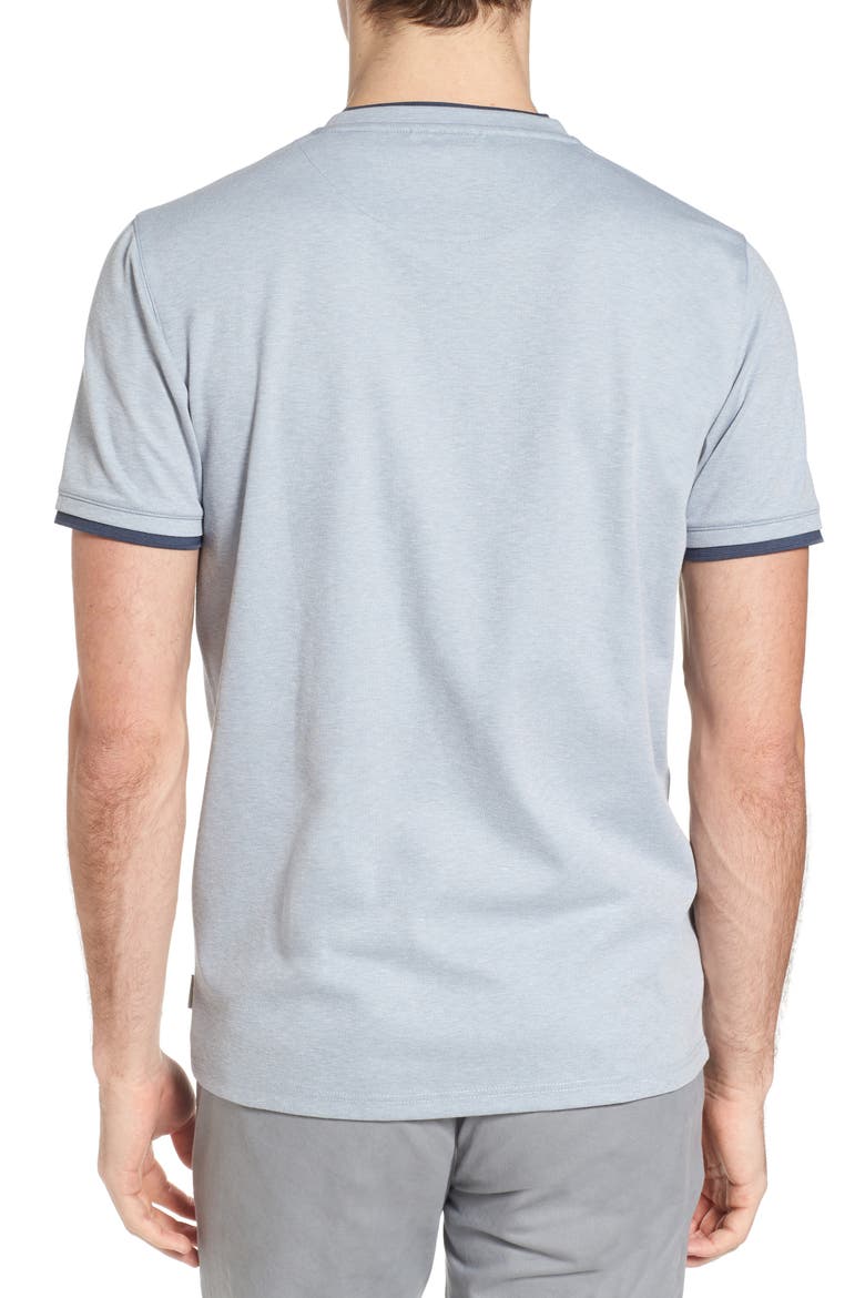 Climb Mouline Layered Pocket T-Shirt, Alternate, color, LIGHT BLUE