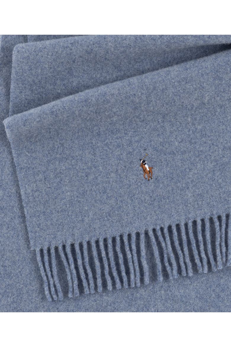 Signature Italian Virgin Wool Scarf, Alternate, color, Bastille Blue
