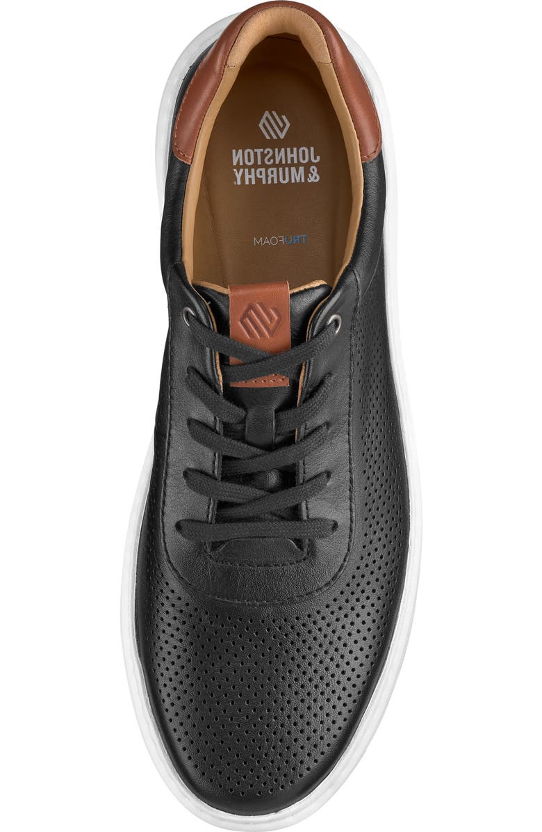 Johnston
Murphy Anders Perforated Sneaker, Alternate, color, Black Full Grain