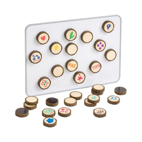 Kaplan Early Learning Company Magnetic Write-on Wood Cookies In Brown