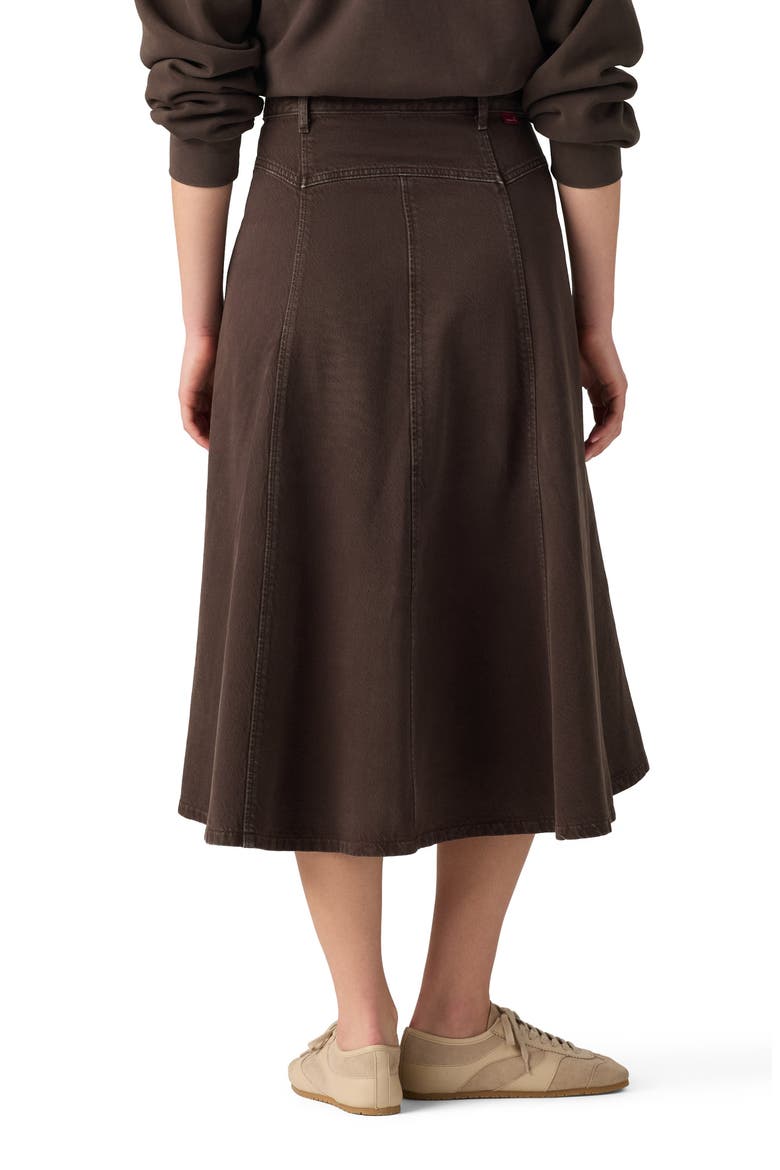 Western Yoke Skirt, Alternate, color, WASHED JAVA GD