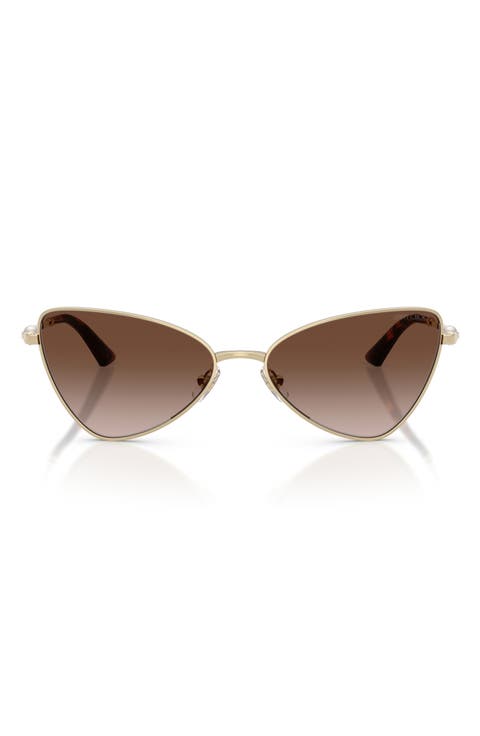 57mm Gradient Cat Eye Sunglasses