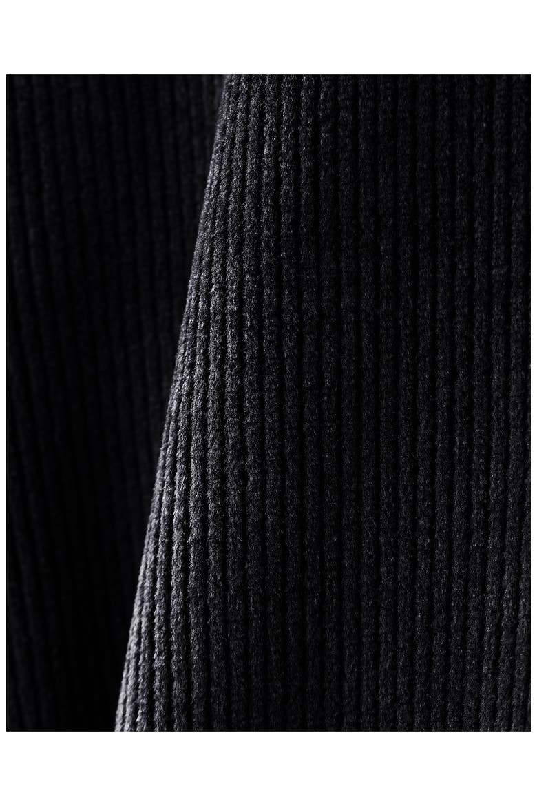 Plush Crewneck Sweatshirt, Alternate, color, PURE BLACK