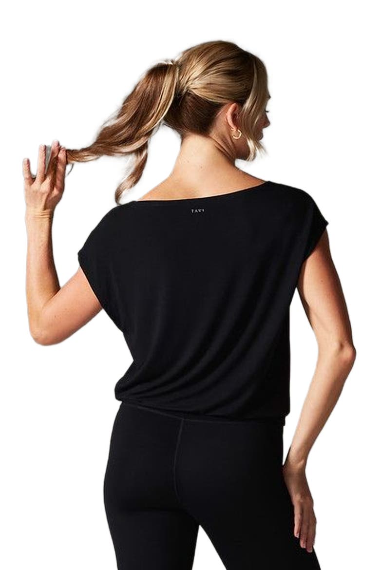 Voyage Boatneck Tee, Alternate, color, EBONY