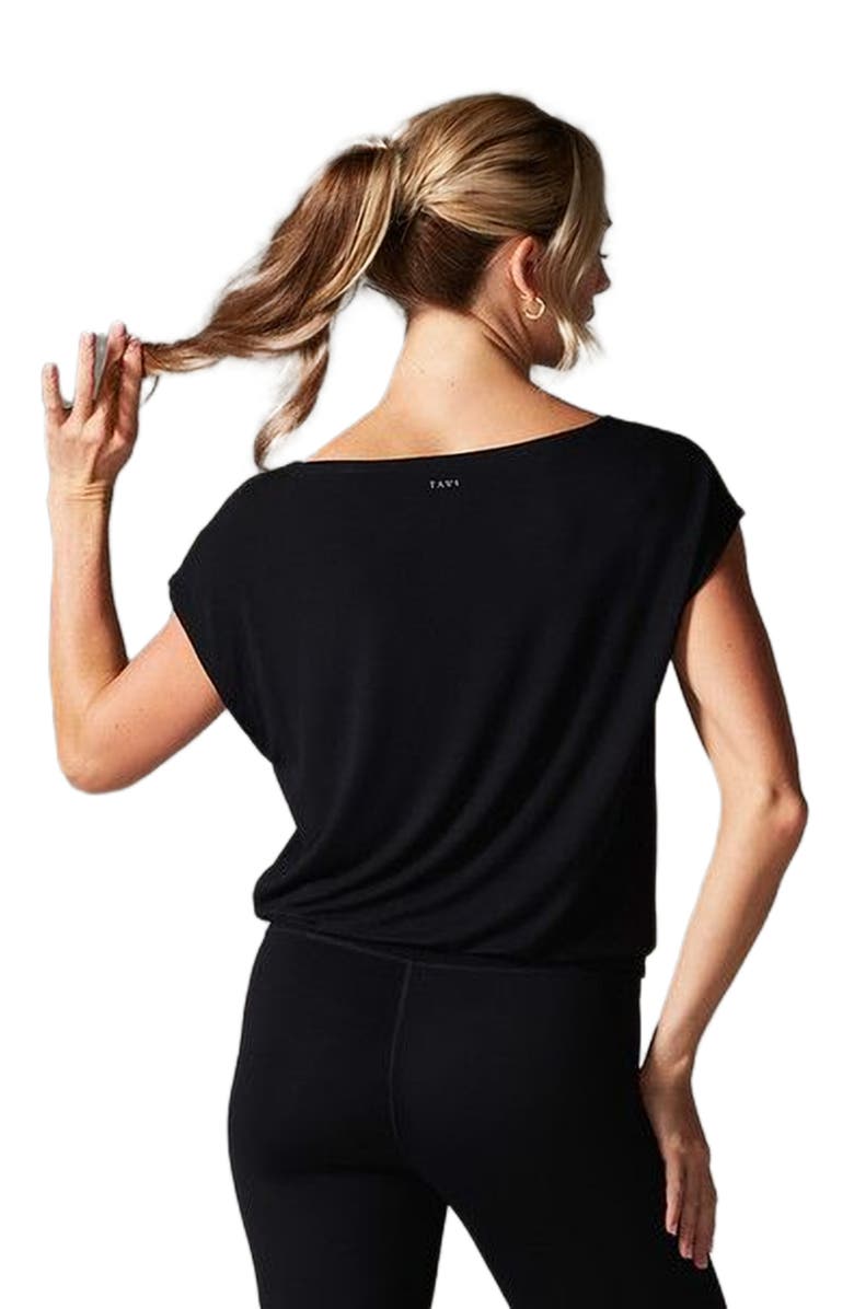 Tavi Voyage Boatneck Tee, Alternate, color, Ebony