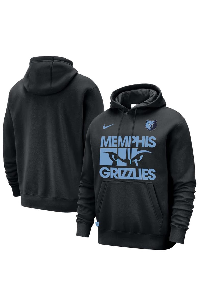 Nike Men's Nike Black Memphis Grizzlies Courtside Club Pullover Hoodie, Main, color, Black
