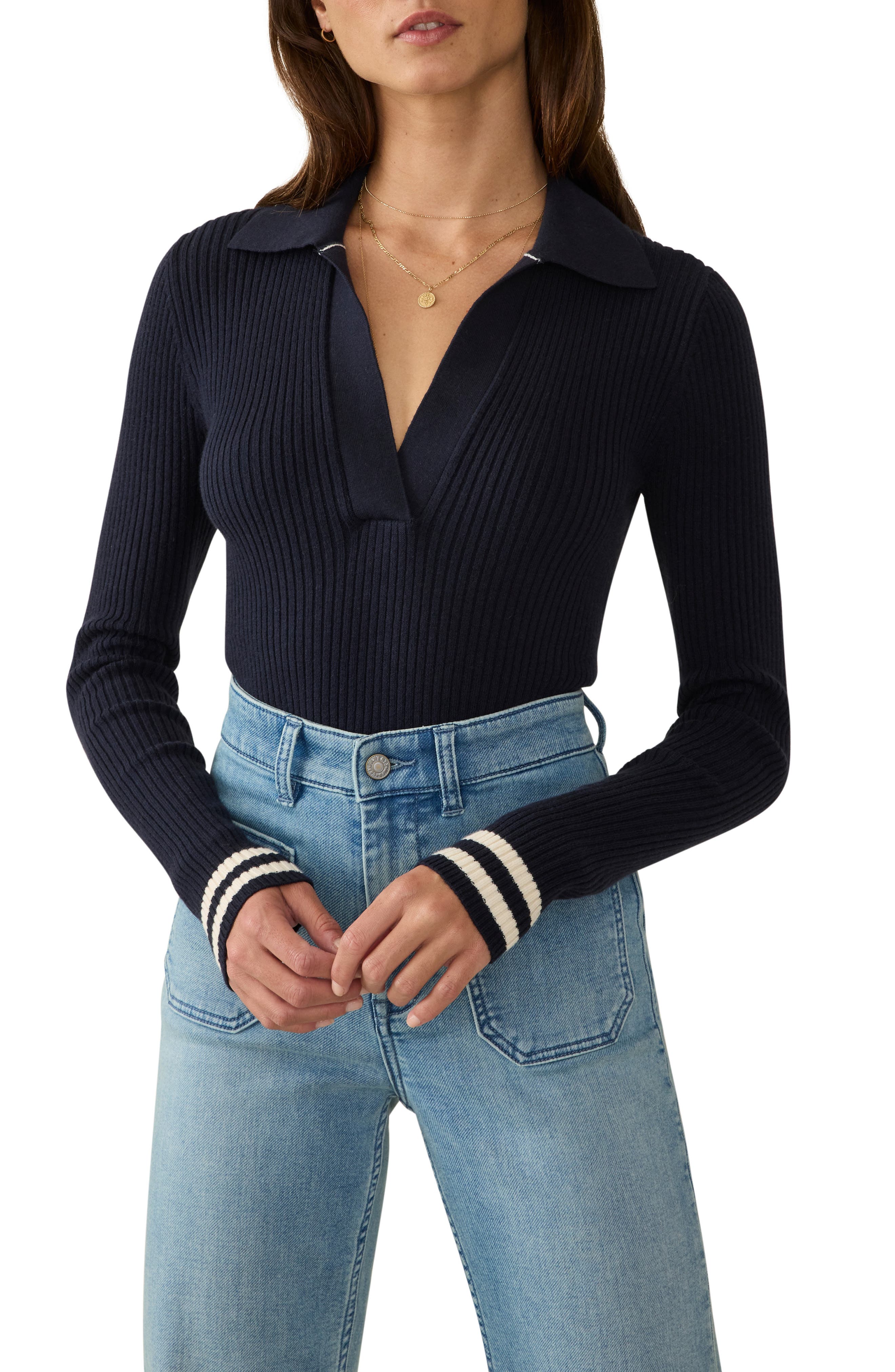 Shiloh Organic Cotton & Cashmere Polo Sweater