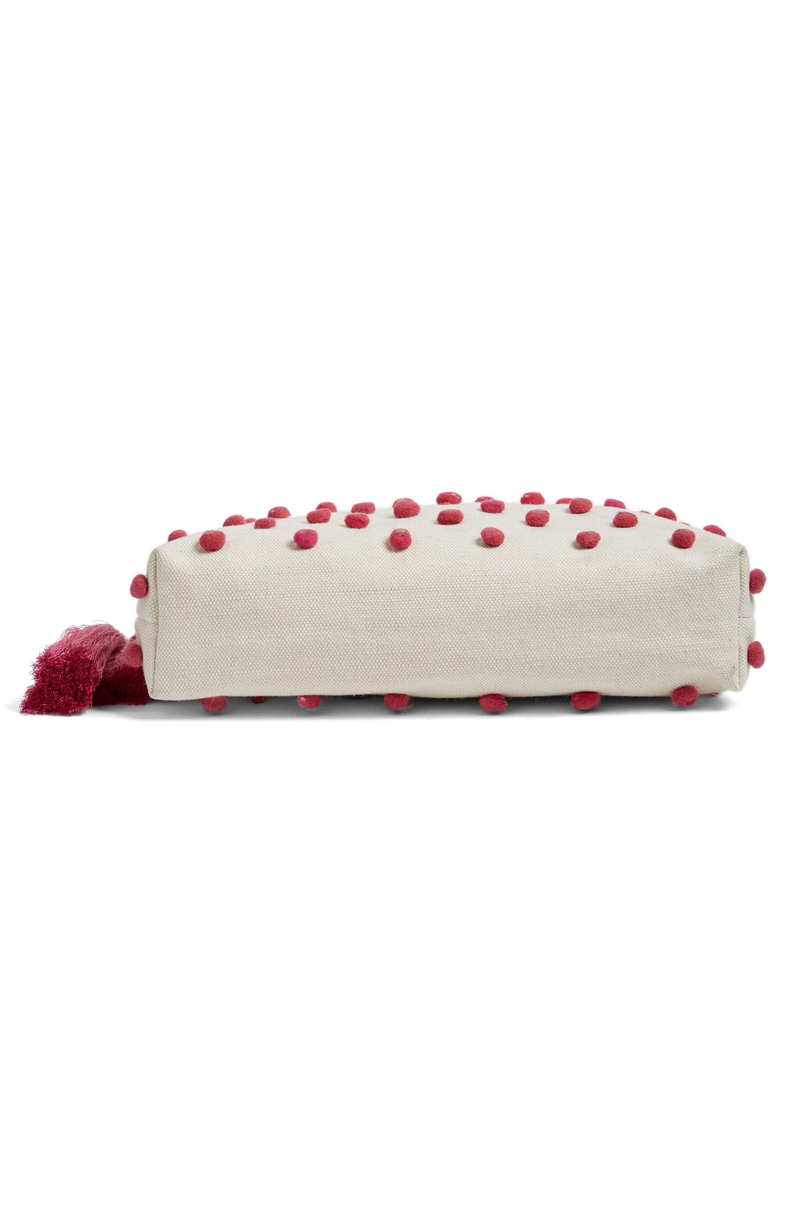 Ava Pompom Pouchette, Alternate, color, PINK