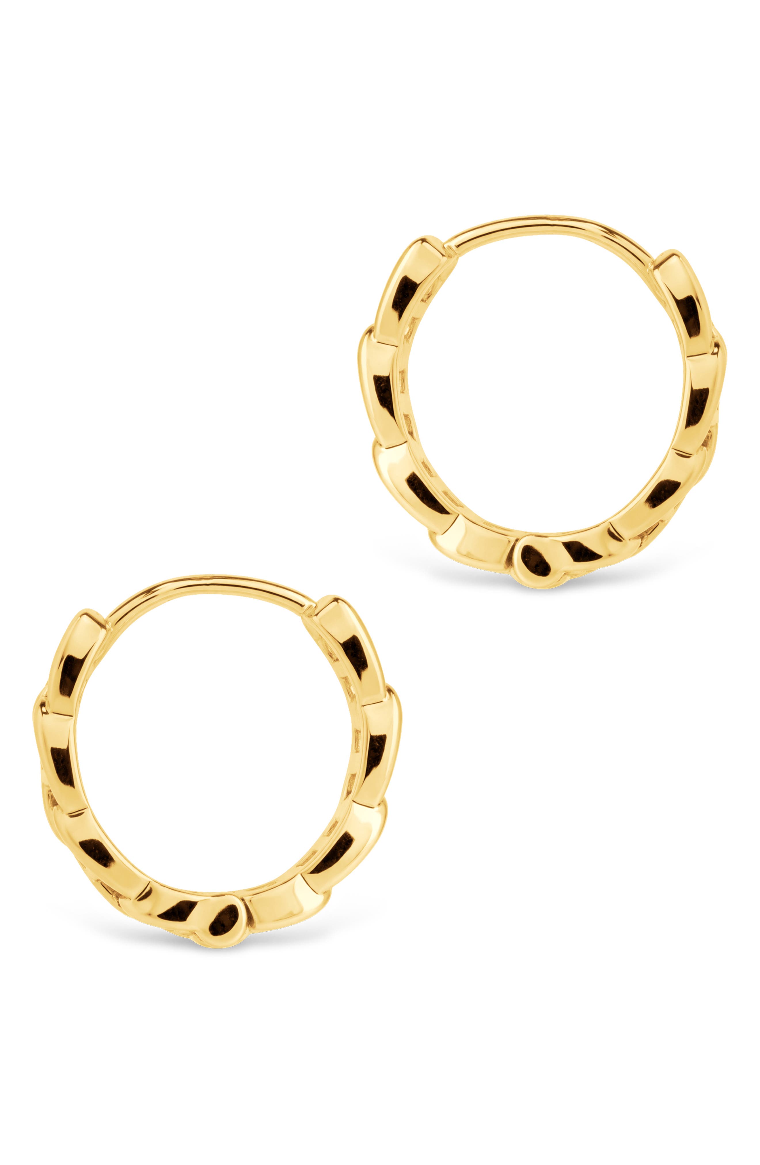 Sterling Forever Haylee Mariner Link Hoop Earrings (Women) | Nordstromrack