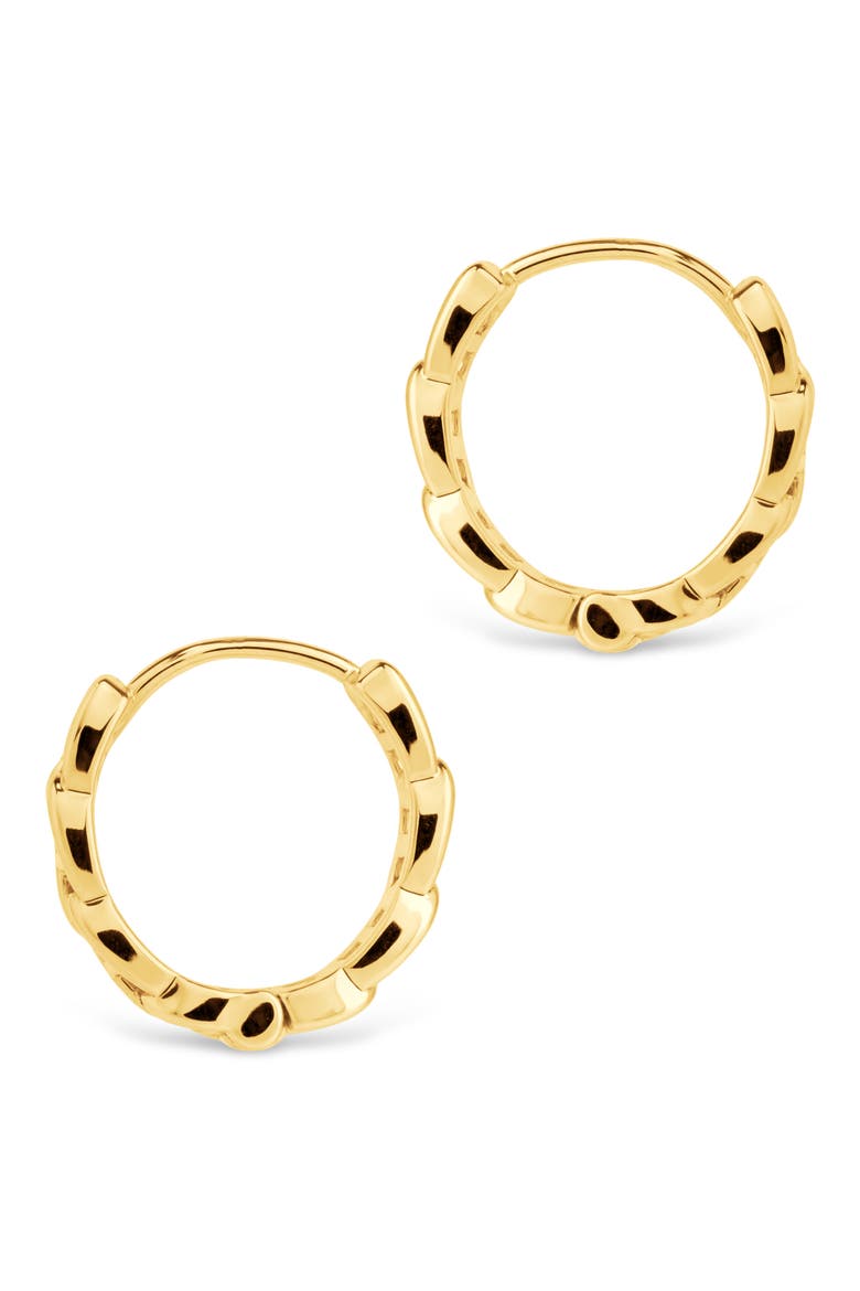 Haylee Mariner Link Hoop Earrings, Alternate, color, GOLD