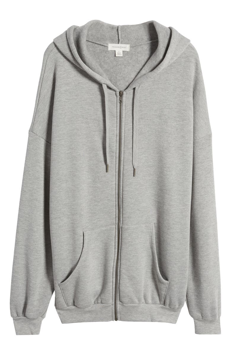 Treasure & Bond Oversize Front Zip Hoodie, Alternate, color,