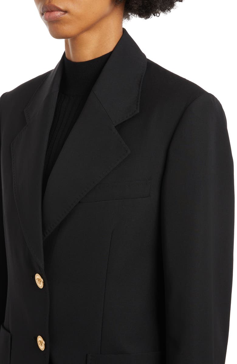 Versace Stretch Wool Blazer, Alternate, color, 