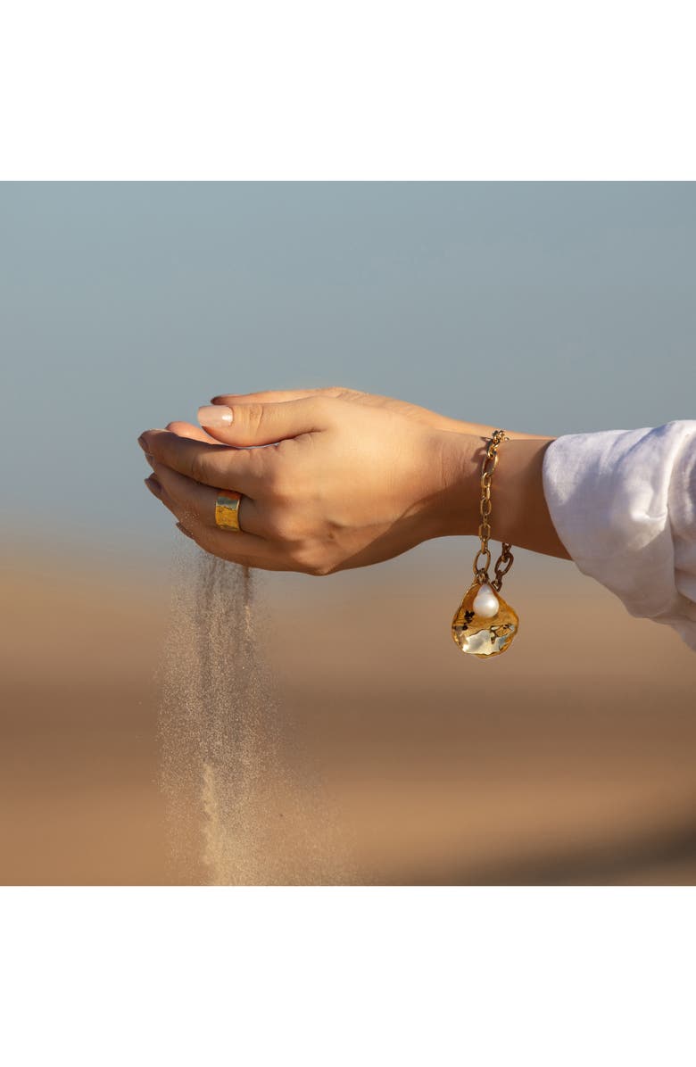 Monica Vinader Alta Capture Mini Link Bracelet, Alternate, color, Yellow Gold