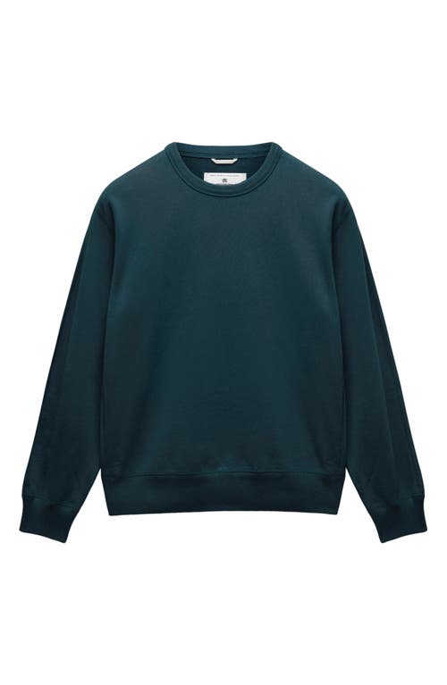 Reigning Champ Midweight Terry Standard Crewneck Sweatshirt In Blue