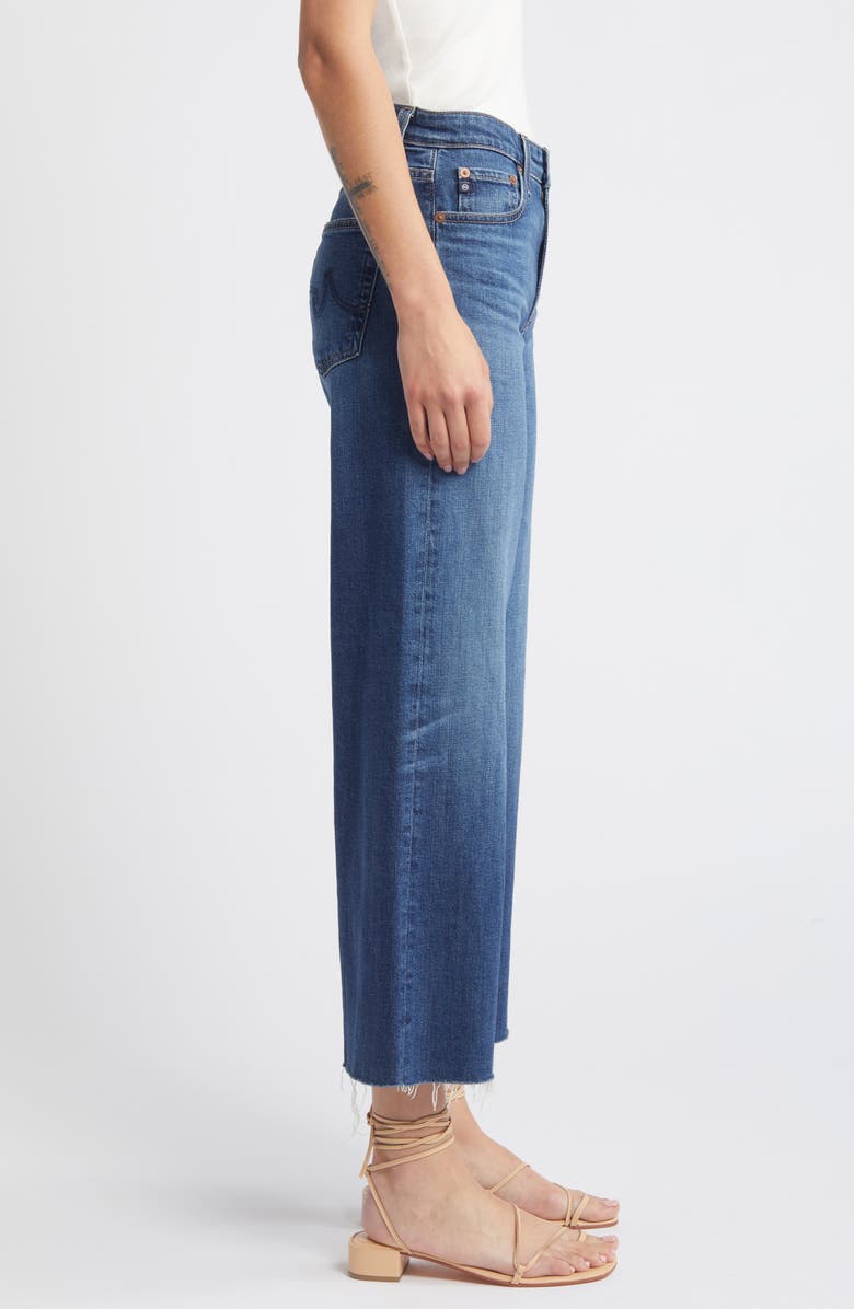 AG Saige Raw Hem Ankle Wide Leg Jeans, Alternate, color, 