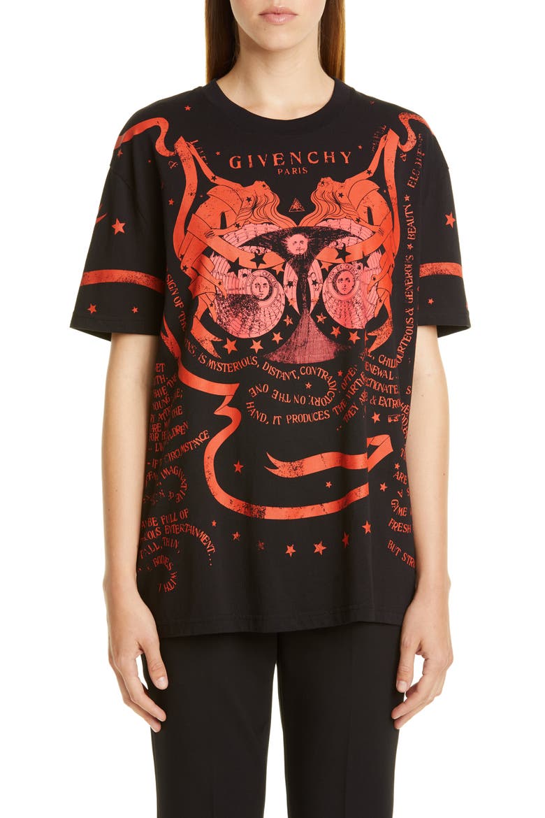 Gemini Graphic Tee, Main, color, BLACK/ RED