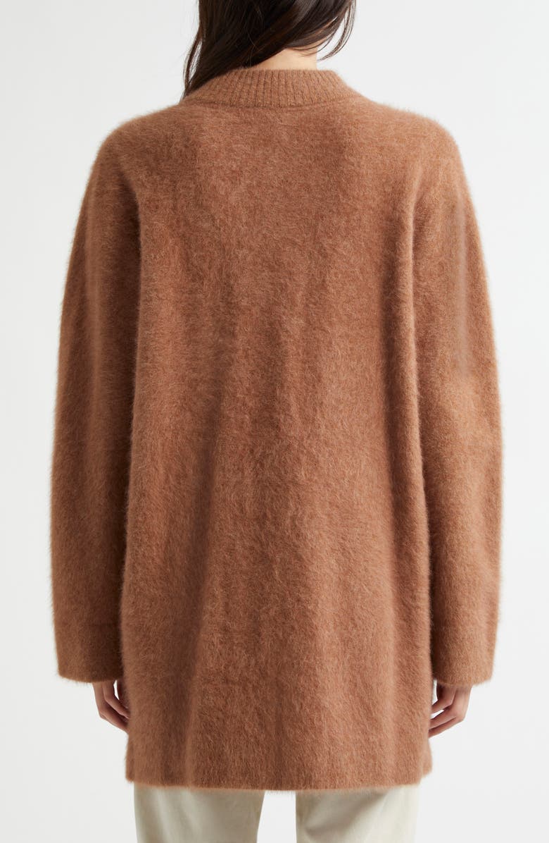 MARGARET O'LEARY Brushed Fox Hair Coat, Alternate, color,