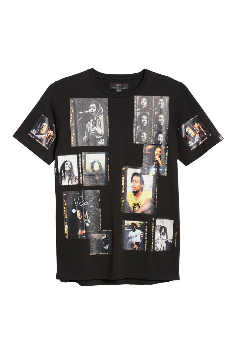 Bob Marley Men's Graphic Tee, Alternate, color, BLACK