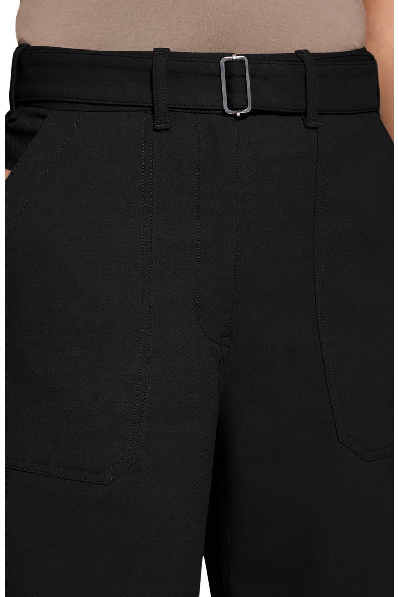 Cotton Blend Utility Pants, Alternate, color, BLACK
