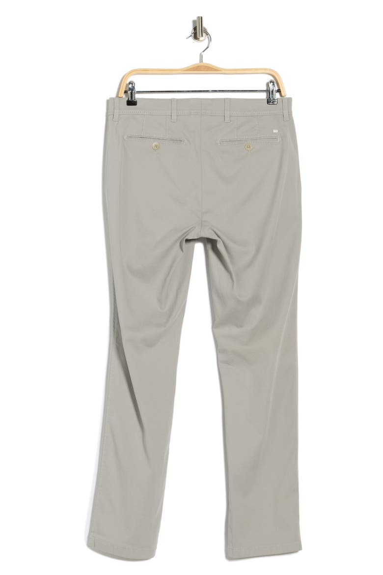 Evans Regular Fit Flat Front Chino Pants, Alternate, color, SILVER