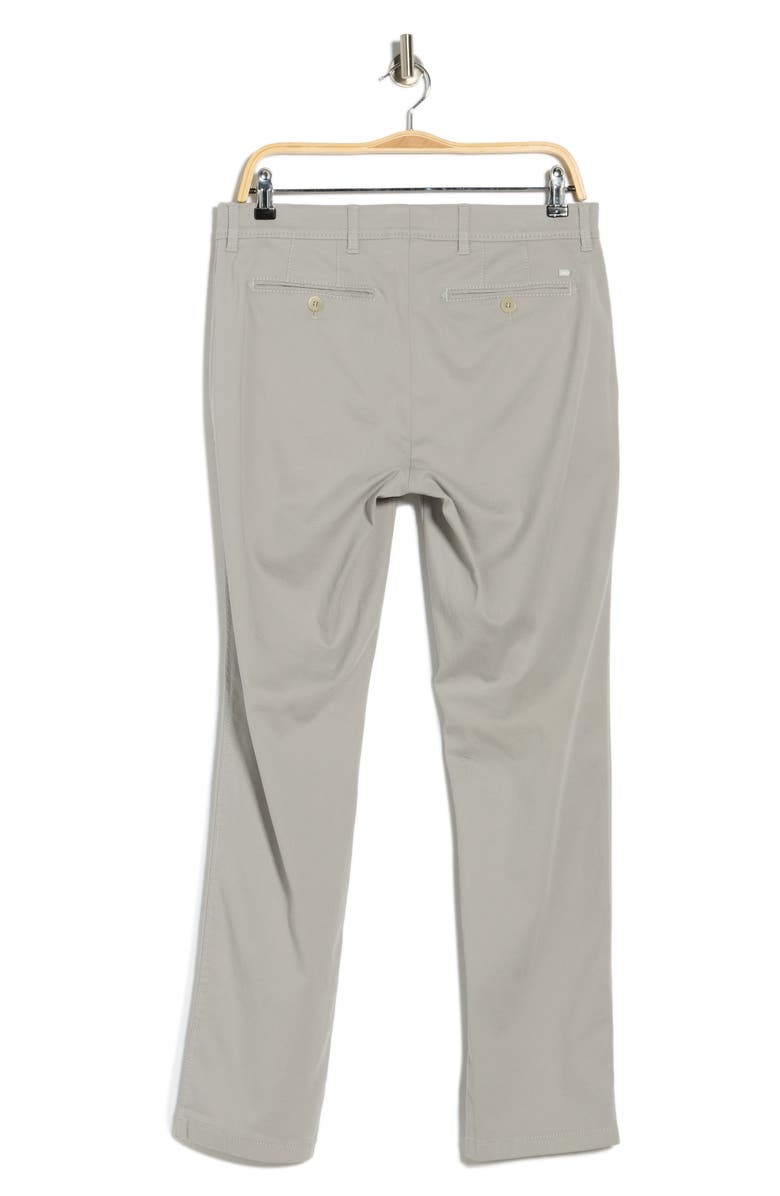 Brax Evans Regular Fit Flat Front Chino Pants, Alternate, color, Silver