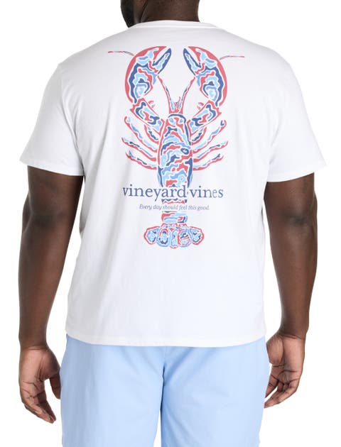 Big & Tall Lobster-Print Graphic Tee
