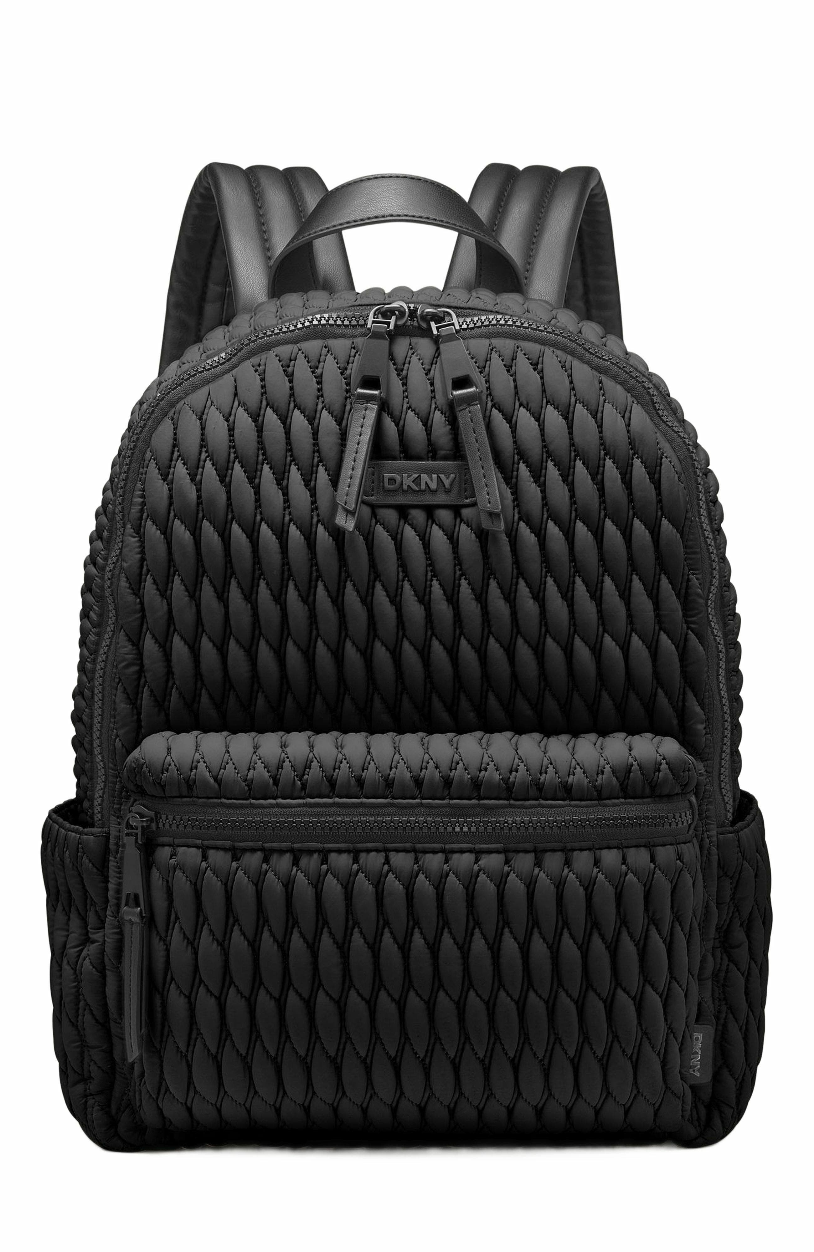 DKNY Mack Backpack, Main, color, Black/Black