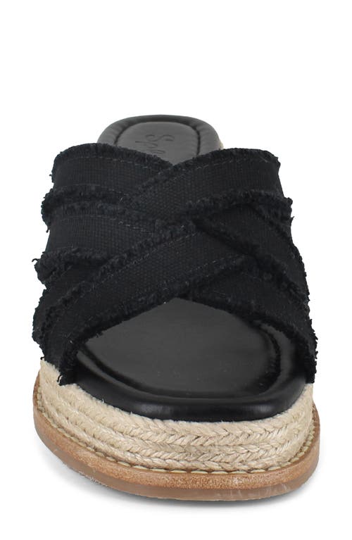 Splendid Delliny Espadrille Platform Wedge Sandal In Black