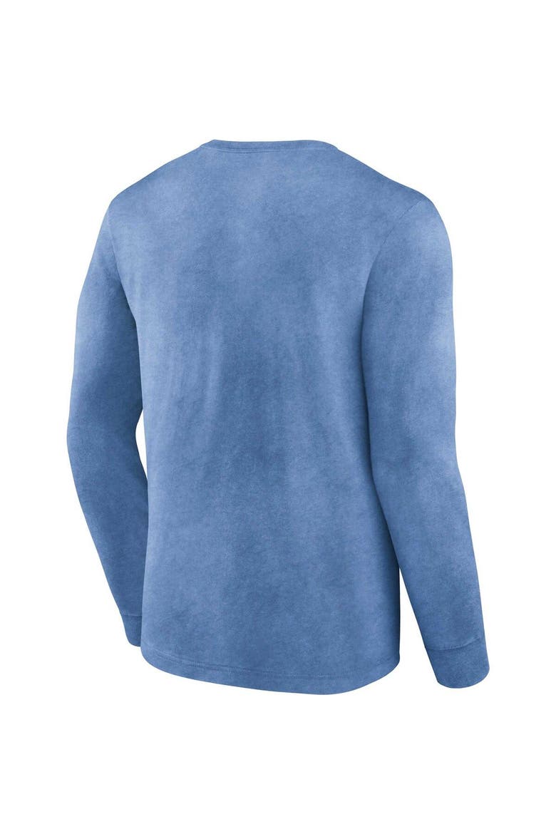 Men's Fanatics Branded  Heather Royal Buffalo Bills Washed Primary Long Sleeve T-Shirt, Alternate, color, Heather Royal