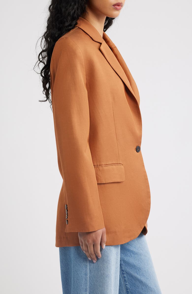 MANGO Americana Jacket, Alternate, color, Russet