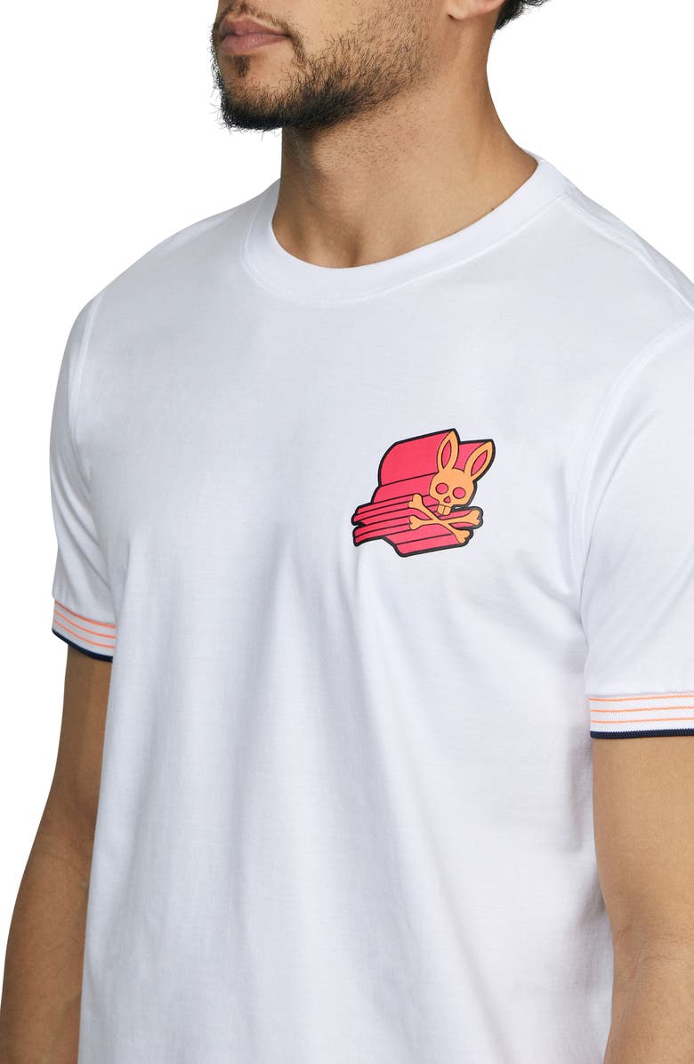 Psycho Bunny Asher 3D Logo Tee, Alternate, color, 