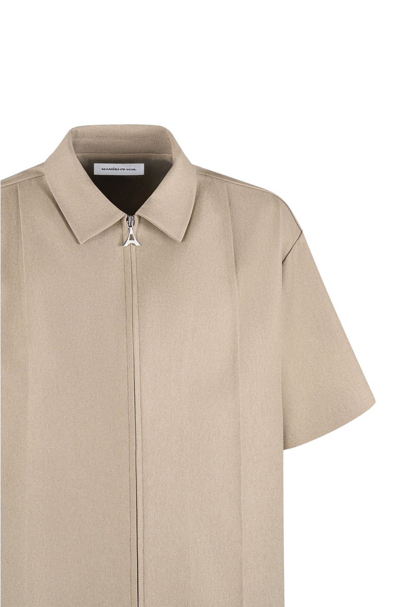 Manière De Voir Aven Boxy Shirt with Crease, Alternate, color,
