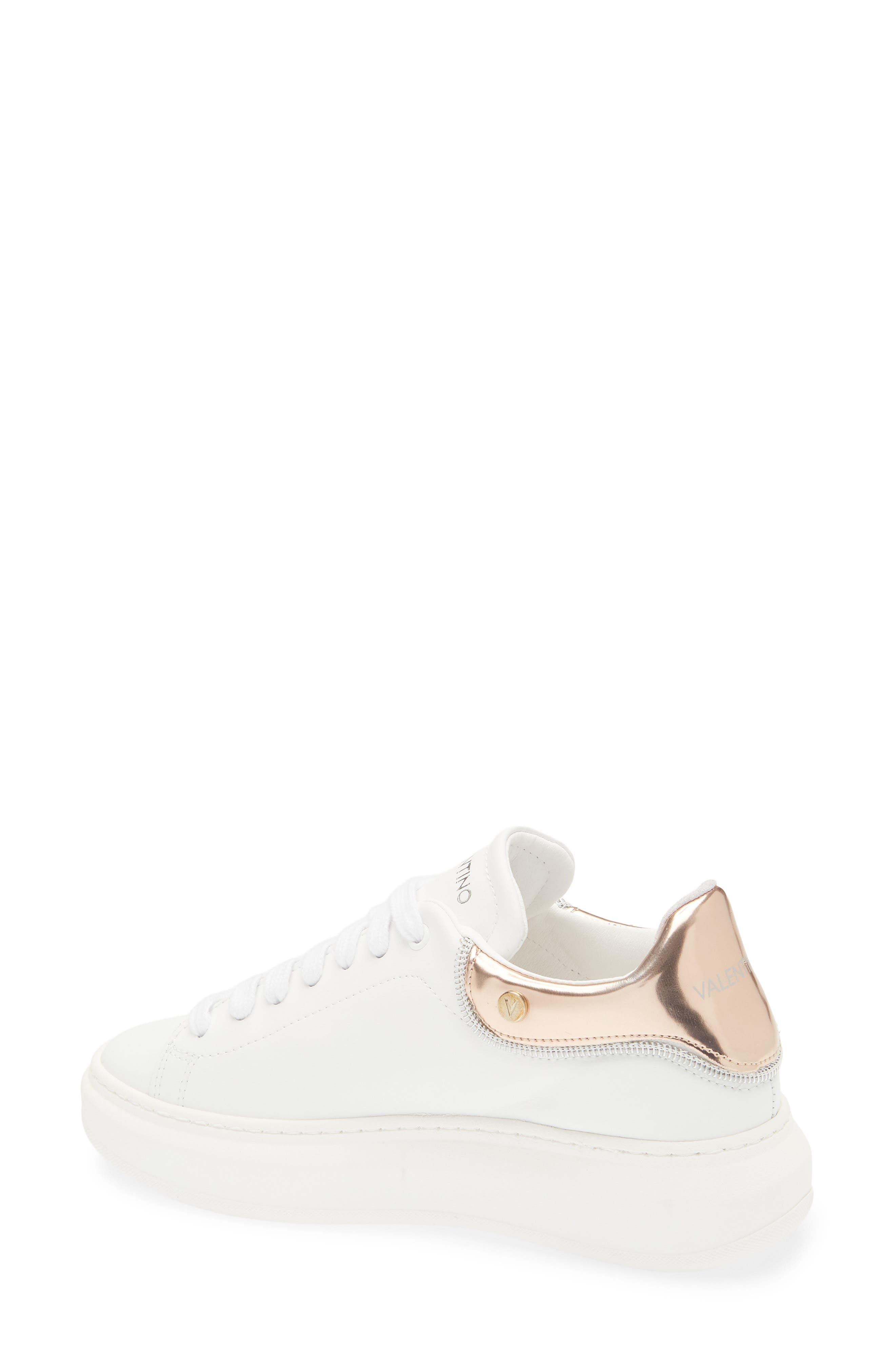 VALENTINO BY MARIO VALENTINO Fresia Zip Sneaker, Alternate, color, White Copper