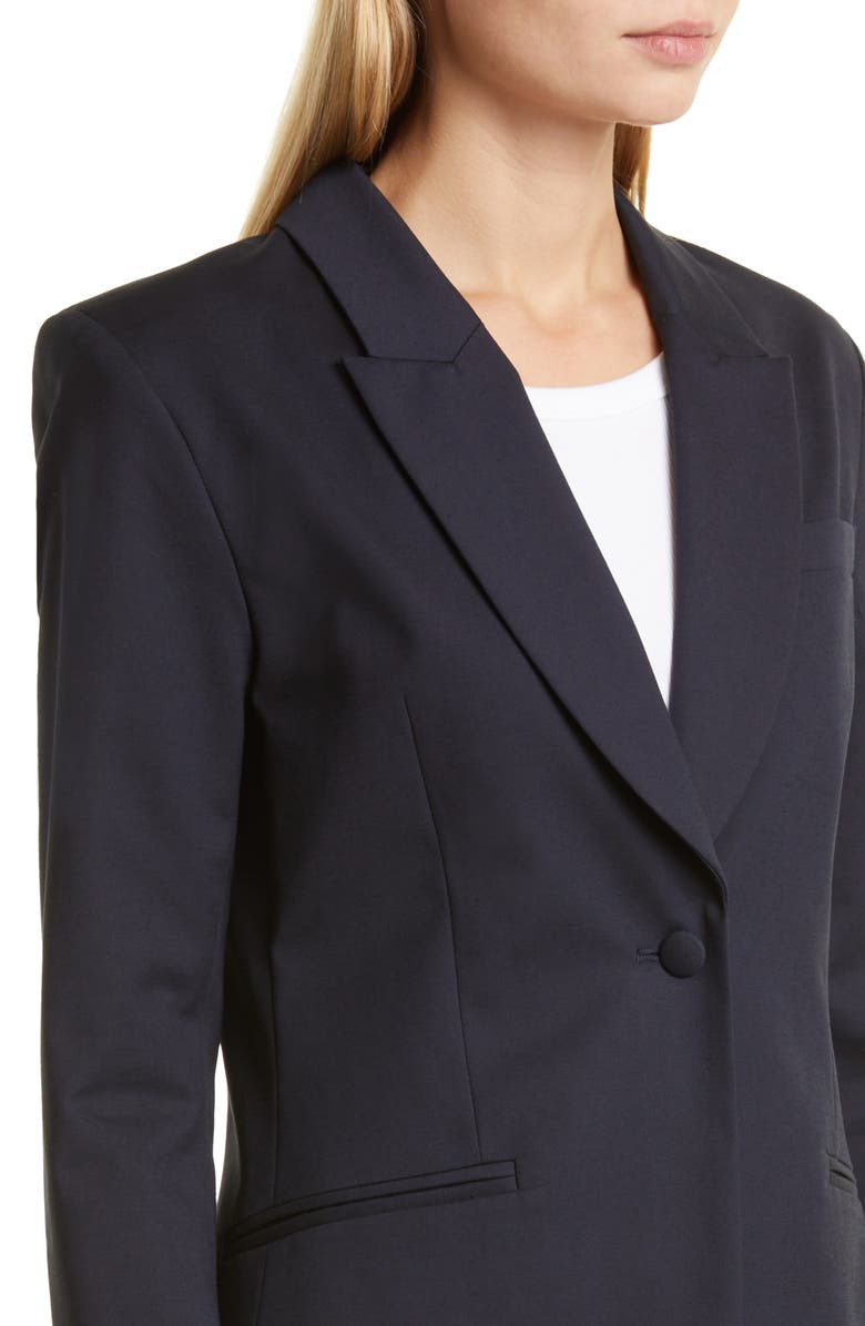 TWP The Jillian One-Button Blazer, Alternate, color, Midnight