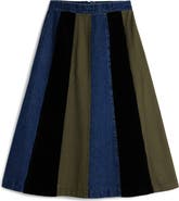 Desigual A-Line Panel Skirt