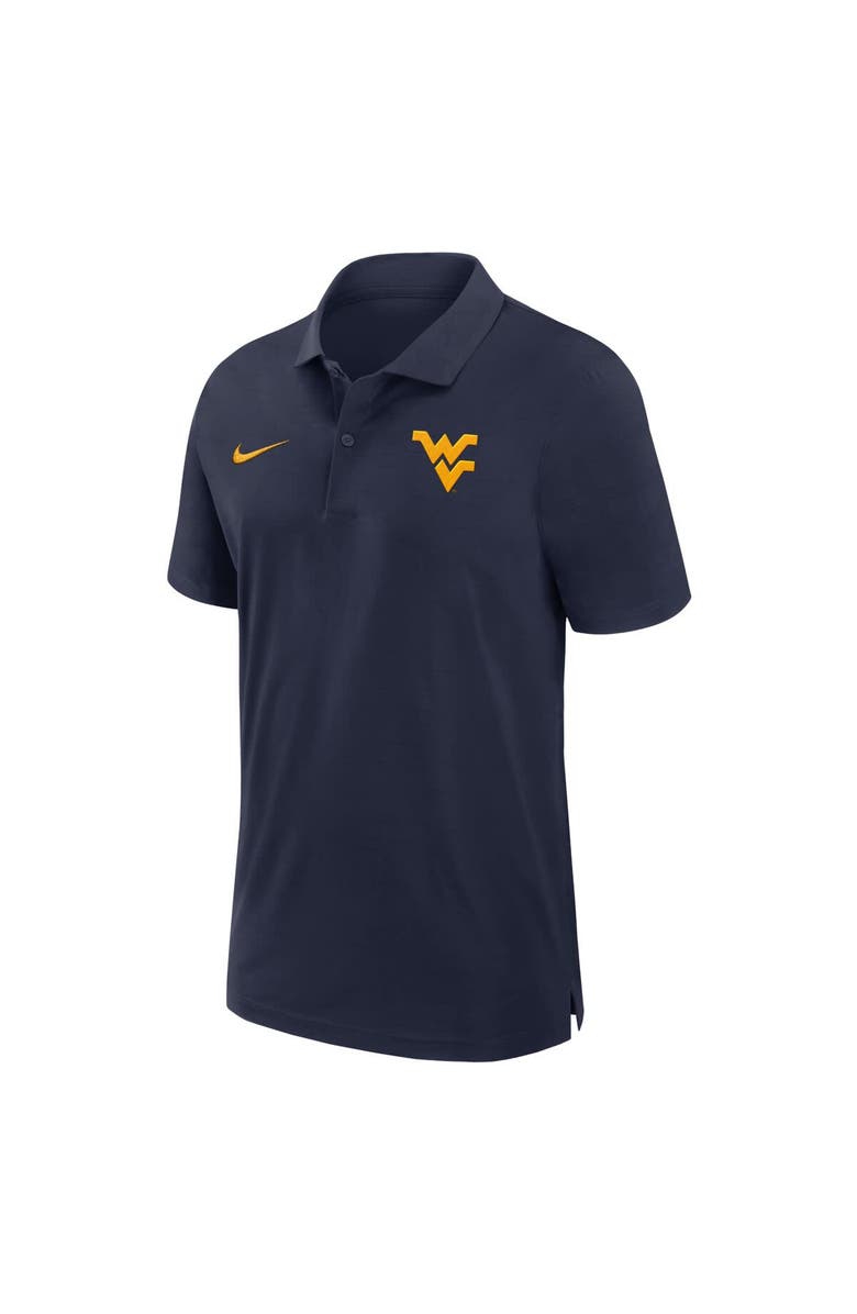 Nike Men's Nike Navy West Virginia Mountaineers 2024 Sideline Woven Performance Polo, Alternate, color, 