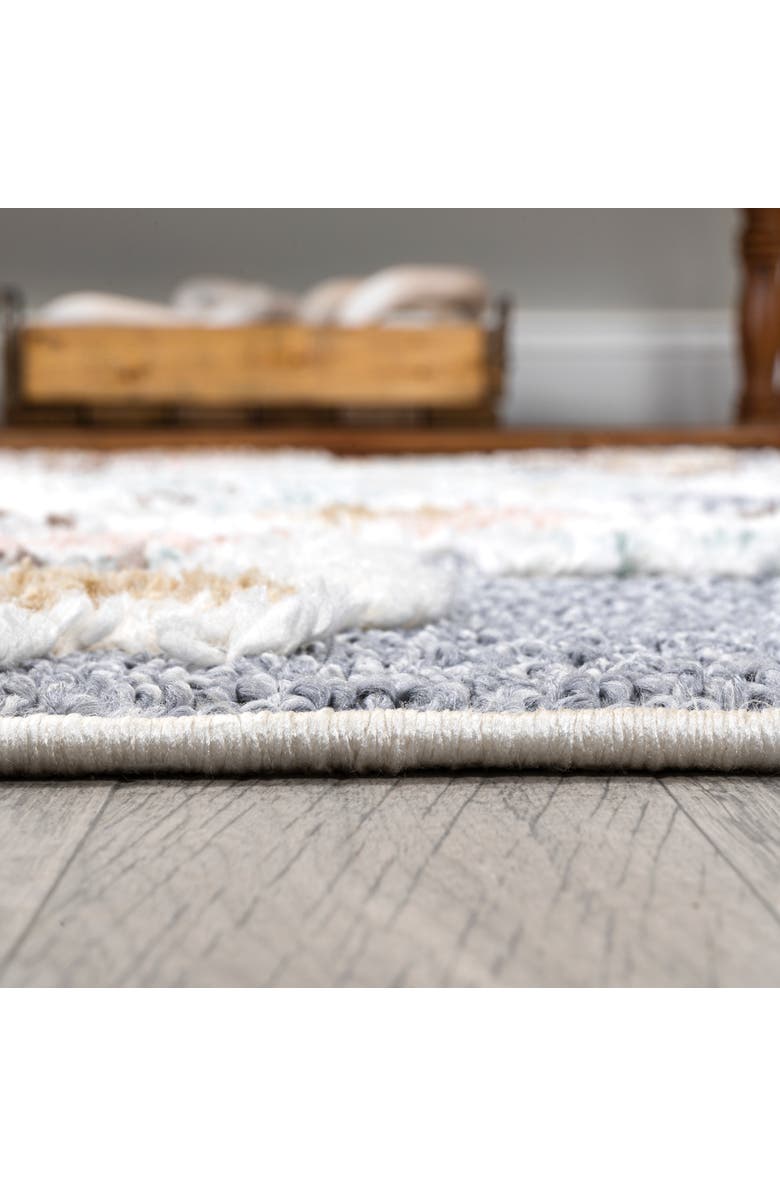 JONATHAN Y Aziza Persian Medallion High-Low Area Rug, Alternate, color, Multi