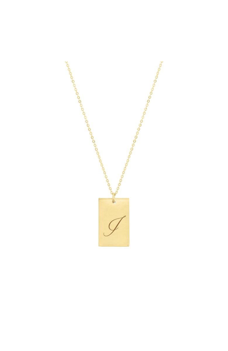 Set & Stones Stella Initial Necklace, Main, color, Gold / I